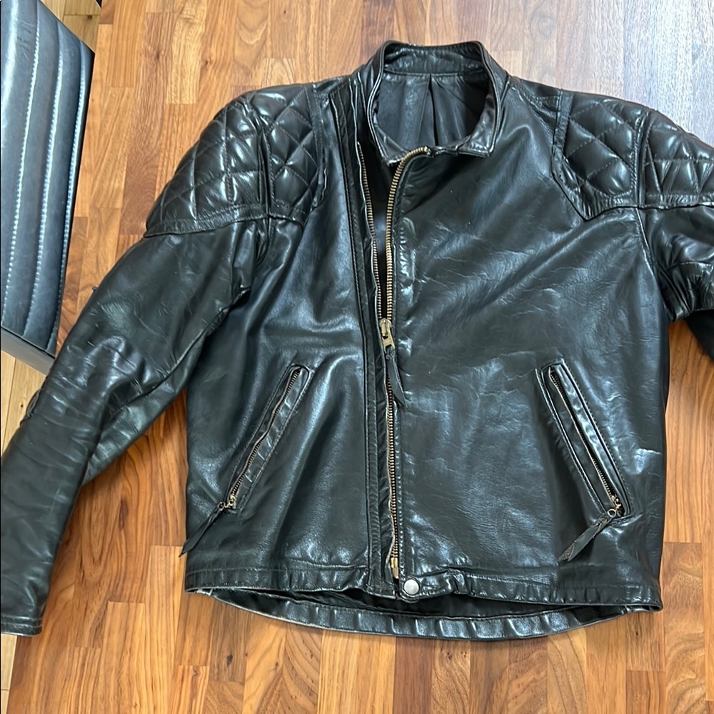 Langlitz Men's Black Leather Motocycle Jacket